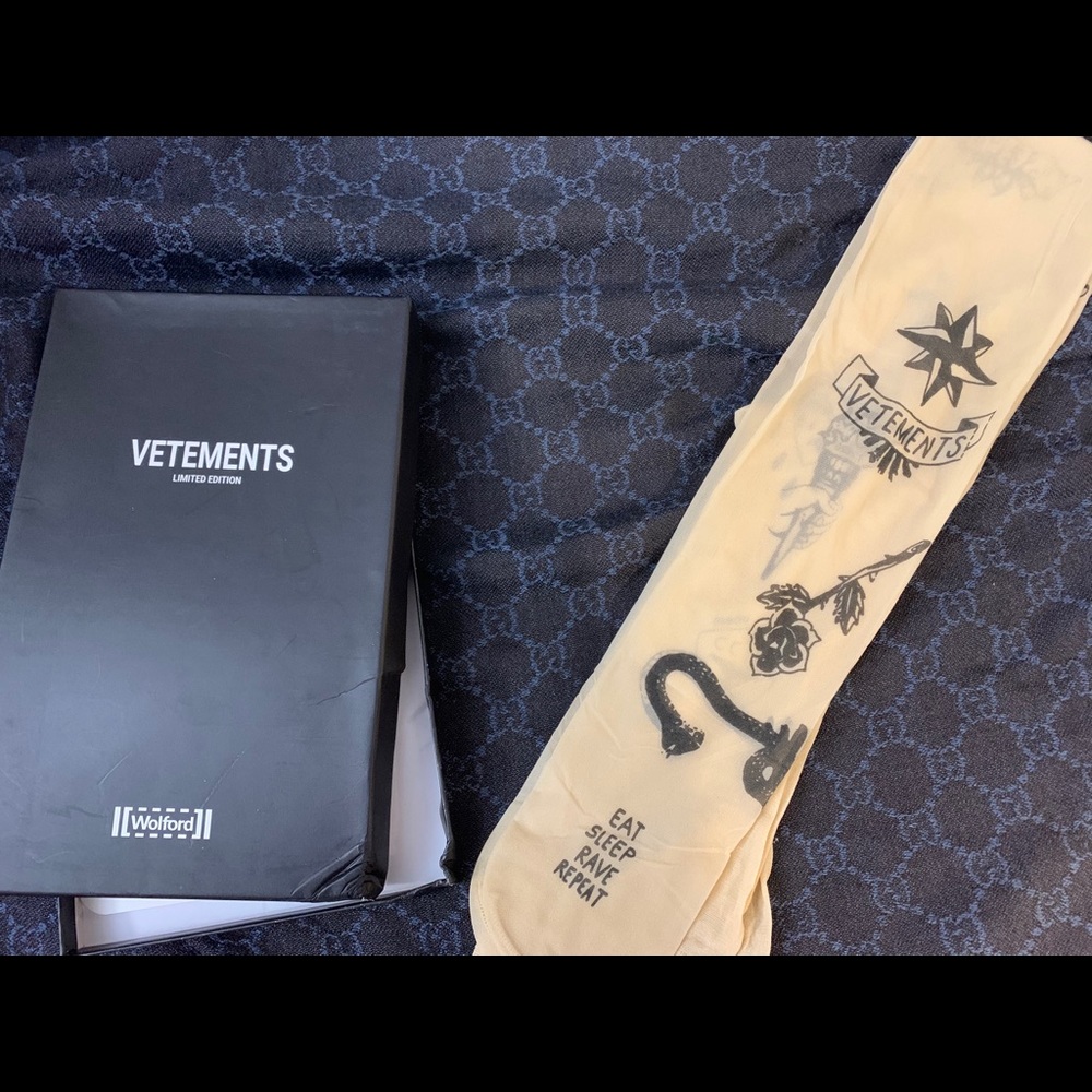 VETEMENTS X Wolford Tattoo Tights